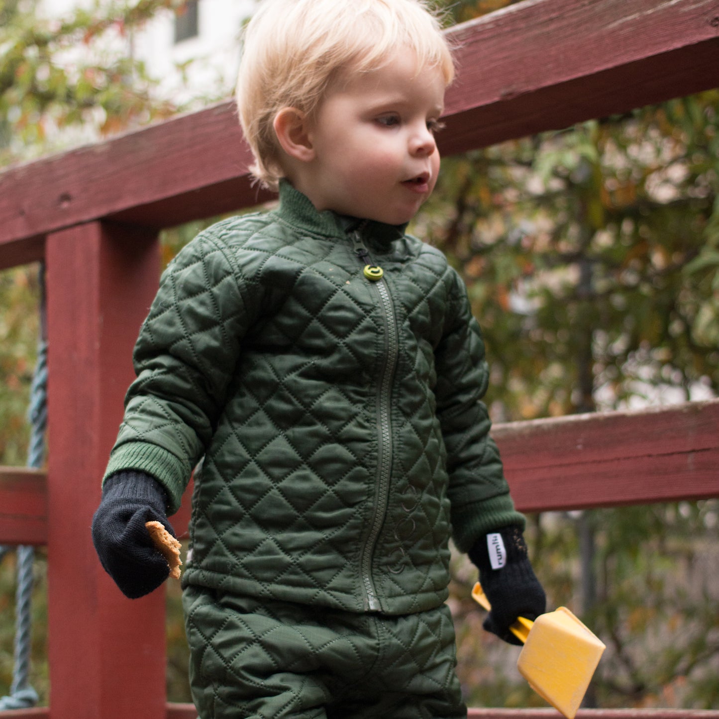 rumlii børnevanter 70% uld SORT one-size / 1-4 år